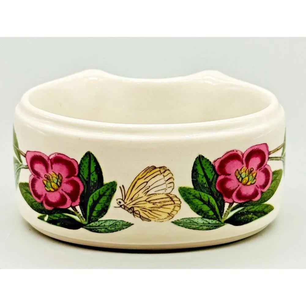 Portmeirion Botanic Garden Napkin Ring Rhododendron Flower Butterfly Replacement